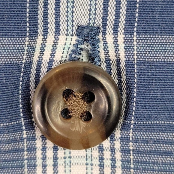 Eddie Bauer Travex Button Down Shirt Men’s Size M Blue Plaid Short Sleeve Hiking - Picture 5 of 11